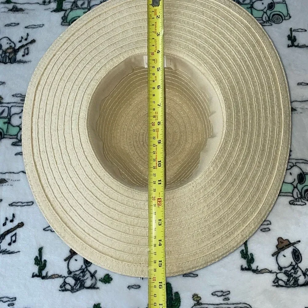 Universal thread women’s tan straw hat beach pool hat size small/medium NWT